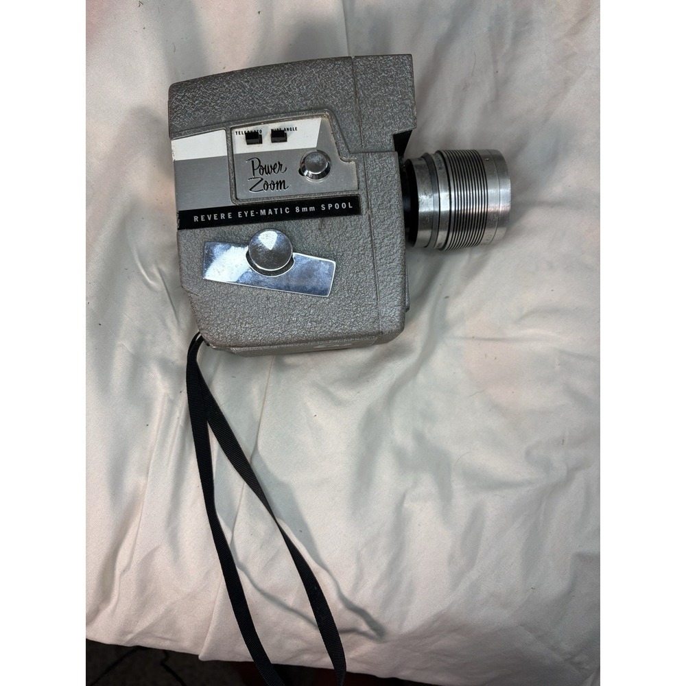 VTG Revere Eye-Matic Model 116-D Zoom Reflex Power-Zoom Standard 8mm Gray